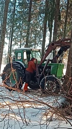 T-40 -20°C Tractor Cold Start Diesel Winter #baltics #wood #repair #mtz #forestry