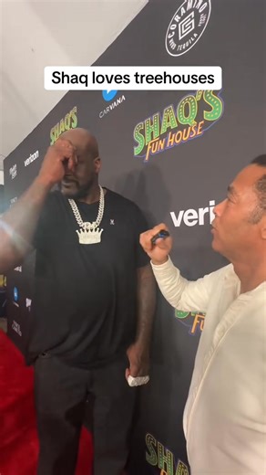 Did you know Shaq is a treehouse connoisseur 🤔 #shaq #treehousebuilding | Lorraine Peel
