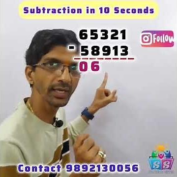Subtraction Trick in 10 Seconds! 🧠➖⏱️#MathHack #ShortTrick #SubtractionMadeEasy" #studysmart