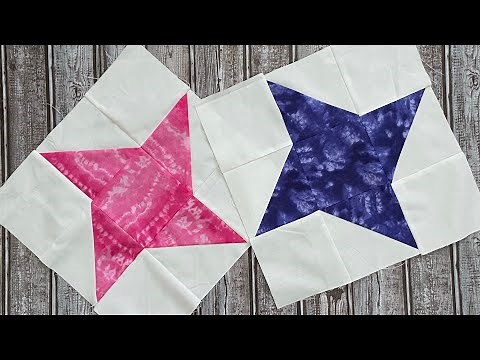 Friendship star quilt block tutorial
