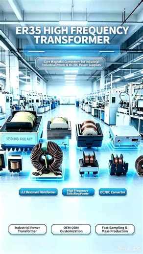 ER35 High Frequency Transformer for Industrial Power Supplies & DC/DC Converters