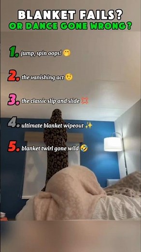 Top 5 FUNNY Blanket Dance Fails 😂 | Epic Dance Gone Wrong