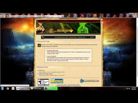 How To: Download the PTR client for World of Warcraft