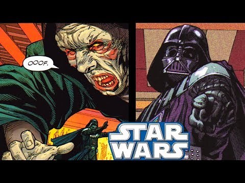 Darth Vader FORCE PUSHES Sidious And How Sidious REACTED!! - Star Wars Comics Explained