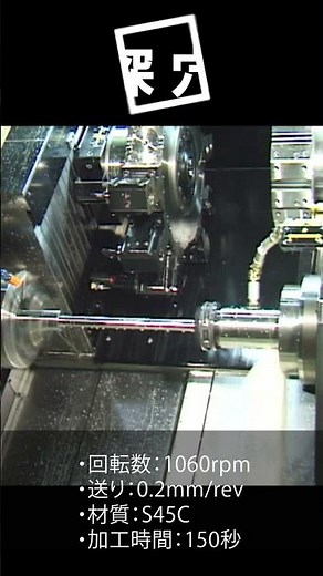 大径深穴をガンドリルより早く加工│径30mm、深さ500mmの穴をノンステップで加工 #shorts