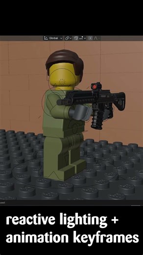 Gun Shooting Animation in LEGO Brickfilms!