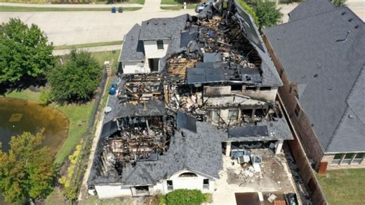 Report: 9 firefighters injured in 4,450 sq. ft. Texas house fire during search operations