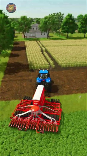 Perfect Canola Seeding in FS 25 🚜🔥 (So Satisfying!) #shorts