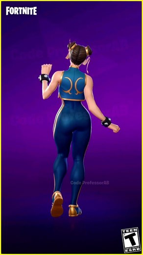 Fortnite Sweet Step Emote Chun Li Skin thicc 🍑😜😱
