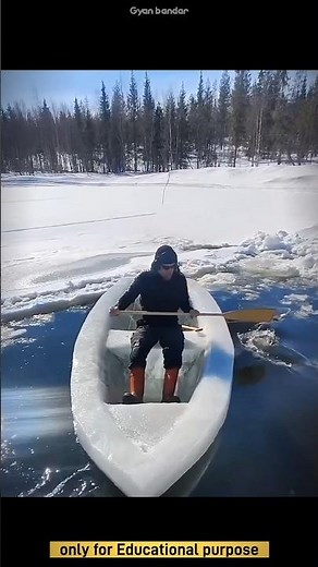 Ice boat making🛶