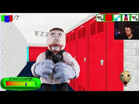 evil teacher steals kids then makes them solve puzzles to escape - baldi's basics plus