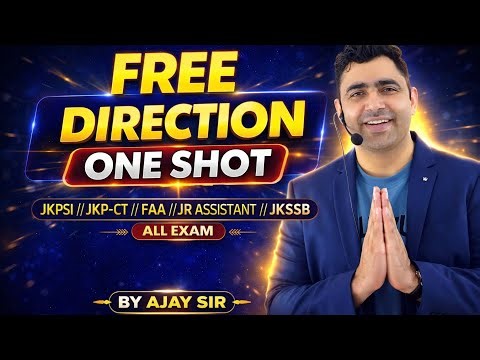 Reasoning -20//DIRECTION ONE SHOT #jkssb#jkssbexam #jkp#jkpsi #faa #jkssb#jkpsi #free #jkp#ssc