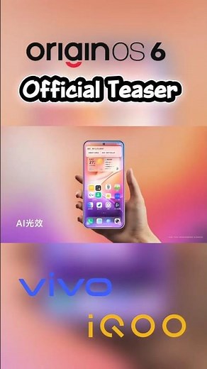 OriginOS 6 Teaser Released 🔥 First Look of Vivo’s New UI! #shorts