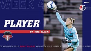 25K views · 1.1K reactions | She can do this all day. 9⃣ saves. 0⃣ goals allowed. Aubrey Bledsoe is the Week 4 #NWSL Player of the Week, as voted by the National Women's Soccer League Media Association. | National Women's Soccer League | Facebook