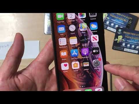 How to Unlock AT&T T-mobile Sprint iphone XS with Heicard turbo sim card chip 2019 ios13.1