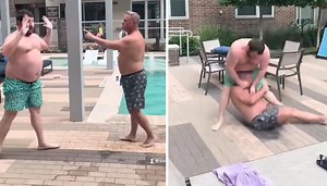 Dads Get Into A Pool Fight For The Ages