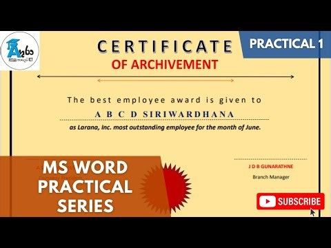 Grade 10 ICT Practical Day 1 | MS WORD |O/L ICT