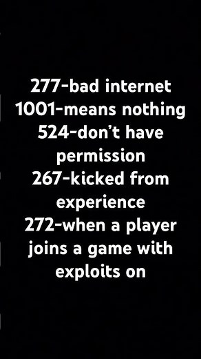 Roblox error code meanings (Part 1) #roblox #robloxerror