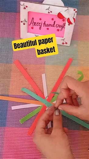 beautiful paper basket #craft