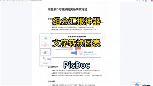 组会汇报神器PicDoc，直接文字转图表！