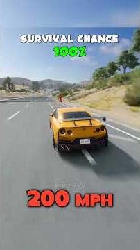 Is there a safe speed for this Nissan GT-R? 😵 #beamngdrive #beamng #gaming