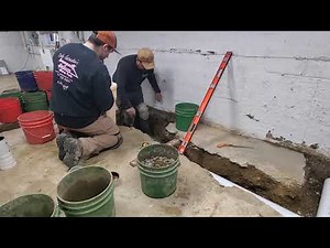 Installing A New Concrete Slab With A WaterGuard Waterproofing System - New Windsor, NY