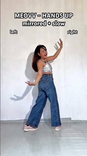[tutorial] MEOVV HANDS UP Dance Tutorial Mirrored and Slow #shorts #handsupchallenge #meovv hands up