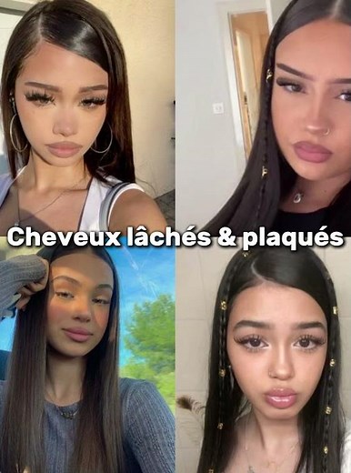 Idée de coiffure pour cheveux lisse💇🏼‍♀️💋