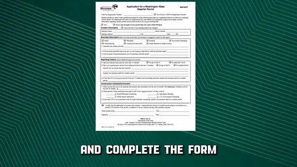 How To Apply For Reseller Permit In Washington State (2025)