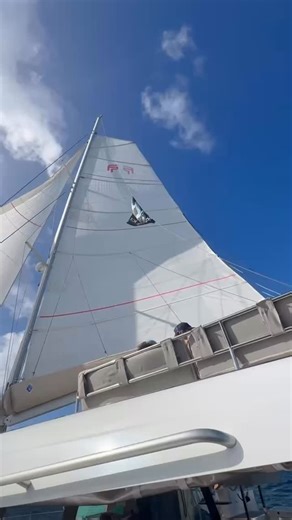 Holiday charter weeks are in full swing—what do you think of December in the BVI? ✨ Sailing in between stops on @halcyon_yacht is a special kind of serenity ⛵️ | And Beyond Yacht Charters