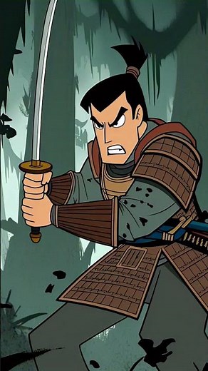 "Samurai Jack Faces Off in an Epic Duel Against a Mysterious Warrior"