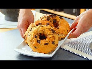 Nutella Cheesecake Chocolate Chip Bagels | Breakfast Or Dessert? We Don't Care, They're Delicious!