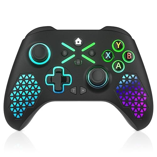 Dinosoo RGB Wireless Controller for Xbox Series X|S, Xbox One & Windows 10/11, Gaming Gamepad with Hall&#x