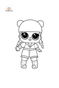 Mewarnai gambar LOL Surprise Brrr B.B. Glam Glitter - Online
