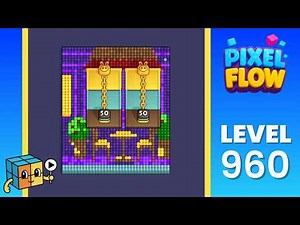 Pixel Flow Level 960 (Very Hard) Walkthrough Solution