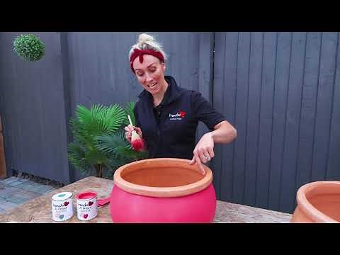 How to Prep and Paint Terracotta Pots