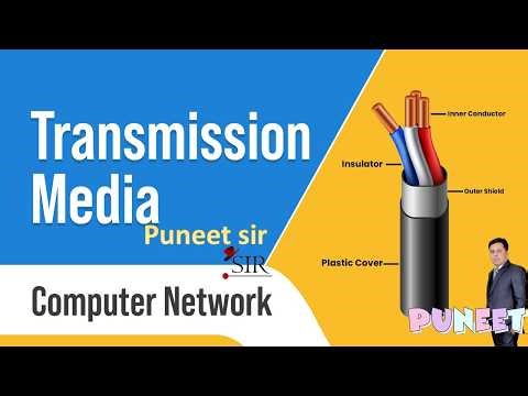 Transmission media, guided and unguided transmission media, twisted , coaxial, fiberoptic by Puneet