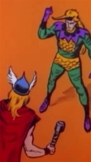 THOR vs LOKI: Antiguos Comics Animados ⚡#thor #cartoon #comics #antiguoscomics
