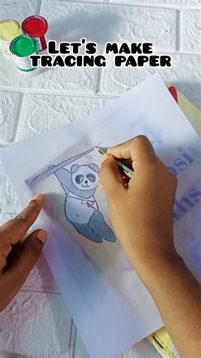 Let's make tracing paper ✨💗|| Diy hack || #shorts #ytshorts #craft #craftideas