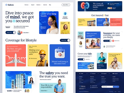 Safeon - Insurance Landing Page