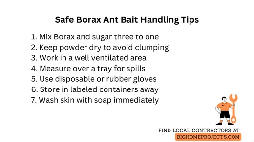 Borax Sugar Bait Mixing Gloves Tray Placement Guide Learn how to safely make and handle Borax ant bait at home with step by step mixing tips, proper protective measures, and placement advice to control ant infestations. This guide covers Borax bait recipes, Borax and sugar ratios, using disposable gloves during preparation, preventing skin contact, safe storage away from children and pets, and selecting dry sheltered spots near ant trails for effective placement. Follow best practices for spill 