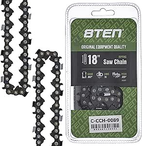 8TEN Ripping Chainsaw Chain 18 Inch .063 .325 74DL For Stihl MS260 MS390 MS360 MS310 (1 Pack)