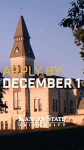 2.2K views | Start the adventure of a lifetime in under 30 minutes, apply by Dec. 1 to be considered for K-State scholarships today. | Kansas State University | Facebook