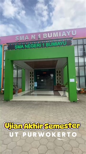 Universitas Terbuka Purwokerto on Instagram: "📚 Ujian Tatap Muka Universitas Terbuka Purwokerto 📚 Pelaksanaan Ujian Tatap Muka UT Purwokerto telah berlangsung dengan lancar di SMA Negeri 1 Bumiayu. Terima kasih atas dukungan dan kerja sama seluruh pihak. Semoga hasil terbaik menyertai setiap langkah mahasiswa. 🎓✨ #UTPurwokerto #UjianTatapMuka #SMAN1Bumiayu #UniversitasTerbuka"