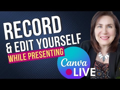 Canva: Record and edit your video while presenting your slide deck - Special effects - Canva Live
