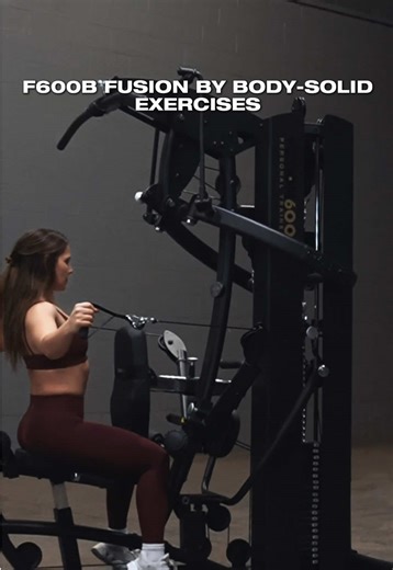 The F600B FUSION Personal Trainer by Body-Solid... a game changer for full body workouts 💪 The F600B supports over 60 different exercises, along with a sleek, curved mainframe constructed from heavy-duty 11-gauge oval tubing that ensures lasting structural integrity. 📌 Exercises include (and definitely not limited to): → Cable hip abductions → Cable standing front raises → Standing cable bicep curls → Standing cable glute kickbacks → Chest presses → Mid rows AND MORE. If you're constantly swit