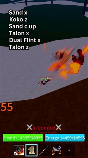 Skilled Sand + Dragon Talon Combo #bloxfruits #roblox #combo #sandfruit #sand