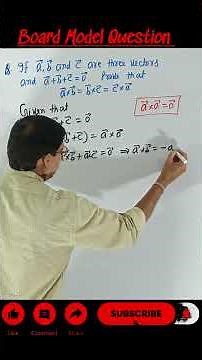 NCERT Class12 Maths | Vector Product of two vectors | Cross Product