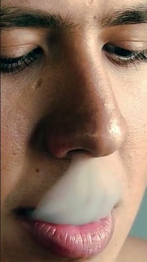 French Inhale Smoke Trick 💨