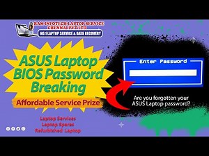 How to reset or remove your Asus laptop bios password - Enter Rescue Password #laptoprepair